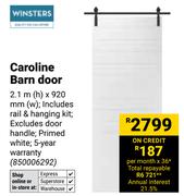Winsters Caroline Barn Door