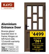 Kayo Aluminium Entrance Door