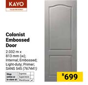 Kayo Colonist Embossed Door