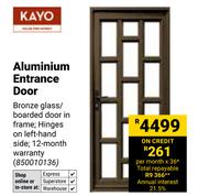 Kayo Aluminium Entrance Door