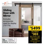 Slide n Space Sliding Door With Mirror