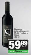 Namaqua Cab Sauv, Merlot, Pinotage Or Shiraz-750ml Each
