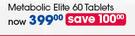GNC Metabolic Elite Tablets-60's Per Pack