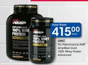 GNC Pro Performance AMP Amplified Gold 100% Whey Protein Advanced-Each