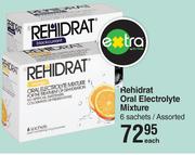 Rehidrat Oral Electrolyte Mixture 6 Sachets Assorted-Each