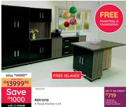 Astroria 4 Piece Kitchen Unit 10302702 Free Island