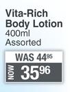 Johnson's Vita Rich Body Lotion Assorted-400ml 