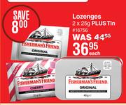 Fisherman's Friend Lozenges 2 x 25g Plus Tin-Each