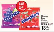 Mentos Bag Assorted-26 Piece Each