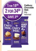 Cadbury Chocolate Slab Assorted-For 1 x 80g