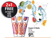 Super C Rolls Assorted-36.9g Each