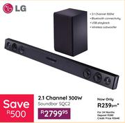LG 2.1 Channel 300W Soundbar SQC2