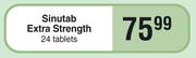 Sinutab Extra Strength 24 Tablets