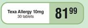 Texa Allergy 10mg 30 Tablets