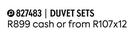 Ariel 6 Piece Duvet Sets (Three Quarter) 827483