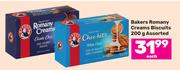 Bakers Romany Creams Biscuits Assorted-200g Each