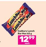 Cadbury Lunch Bar Max-62g Each