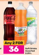Soft Drinks Assorted-For Any 2 x 2.5L