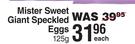 Mister Sweet Giant Speckled Eggs-125g Each 