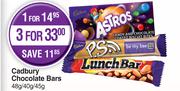 Cadbury Chocolate Bars-For 3 x 48g/40g/45g