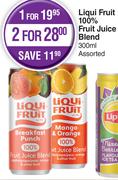 Liqui Fruit 100% Fruit Juice Blend Assorted- For 2 x 300ml