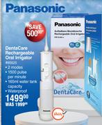 Panasonic Denta Care Rechargeable Oral Irrigator