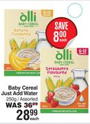 Olli Baby Cereal (Just Add Water) Assorrted-250g Each