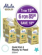 Alula Gold Kid 4 Ready To Feed-For 6 X 200ml