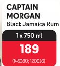 Captain Morgan Black Jamaica Rum-750ml