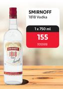Smirnoff 1818 Vodka-750ml