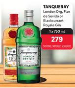Tanqueray London Dry, Flor De Sevilla Or Blackcurrant Royale Gin-750ml