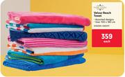 Home Living Velour Beach Towel-Each