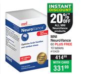 MNI Neuro Vance 60 Plus 10 Tablets