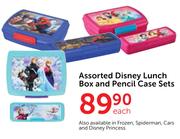 Assorted Disney Lunch Box And Pencil Case Sets-Each