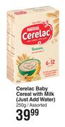 Nestle Cerelac Baby Cereal With Milk (Just Add Water) Assorted-250g