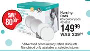 Nano Bebe Nursing Pads 60 Contour Pads