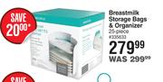 Nano Bebe Breastmilk Storage Bags & Organizer 25 Piece