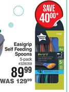 Tommee Tippee Easigrip Self Feeding Spoons 5 Pack