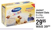 Purity Junior Instant Oats Assorted-8 x 35g