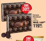 Ferrero Rondnoir-138g Each