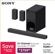 Sony 5.1 Channel Surround  Sound Bar HT-S20R