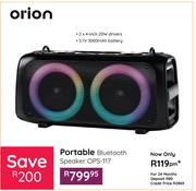 Orion Portable Bluetooth Speaker OPS-117