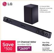LG 2.1 Channel 300W Soundbar SQC2