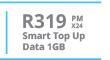 Nokia 3.2 Smartphone-On Smart Top Up Data 1GB