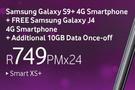 Samsung Galaxy S9+ 4G Smartphone-On Smart XS+ Free Samsung Galaxy J4 Smartphone-On uChoose Flexi 60