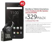 Blakberry Motion 4G Smartphone-On uChoose Flexi 165 Free Headset & JBL Speaker