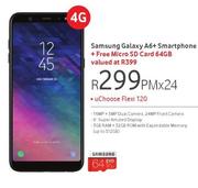 Samsung Galaxy A6+ Smartphone-On uChoose Flexi 120 Free Samsung Micro SD Card 64GB