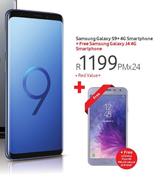 Samsung Galaxy S9+ 4G Smartphone-Red Value+ Free Samsung Galaxy J4 4G Smartphone-On uChoose Flexi 60