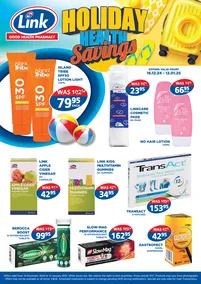 Link Pharmacy : Holiday Health Savings (16 December - 12 January 2025)