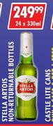 Stella Artois (Non Returnable Bottles)-24 x 330ml